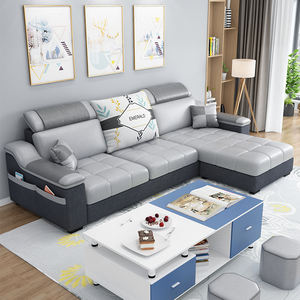 Barato <span class=keywords><strong>3</strong></span> plazas sofá conjunto muebles sala de estar pequeño apartamento simple moderno nórdico alquiler casa economía apartamento hogar sofá - Product Image 3