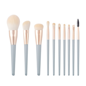 Cichodo Makeup <b>Brush</b> Set 10Pcs Synthetic Fiber Soft Bristles For Foundation Application - Product Image 3