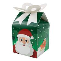 Boîte cadeau écologique et recyclable avec fermeture magnétique pour emballage de cadeaux de fête pour enfants, fabriquée en usine, avec nœud de Noël