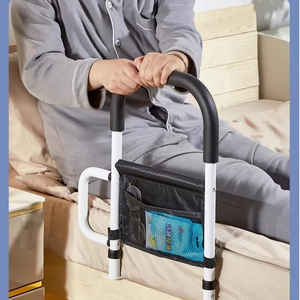 Barandillas de Cama Metálicas Modernas y Minimalistas para Mujeres Embarazadas, Personas Mayores y Hospitales, Reforzadas, Sin Perforaciones, Portátiles y Anchas - Product Image 2