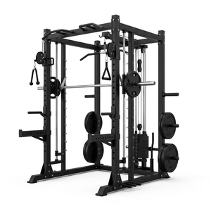 Entry All-in-One Smith <b>Cage</b> Cable Trainer Commercial Carbon Steel <b>Squat</b> Rack Multifunctional Smith Machine Gym Equipment - Product Image 3