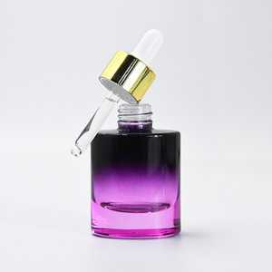 ขวดหยดแก้วสะพายไหล่แบบแบนสีอำพัน<span class=keywords><strong>หนา</strong></span>30มล. สำหรับใบหน้าน้ำมันหอมระเหย - Product Image 4