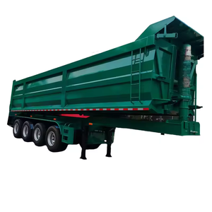 Camion à benne basculante en parfait état, capacité de la benne arrière, boîte de transport de sable, remorque semi-remorque en acier 12R22.5, benne arrière basculante - Product Image 6