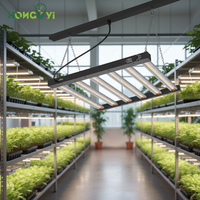 360W Volspectrum LED Kweeklamp Aluminium Legering IP44 2.7 Mol/J Efficiëntie 400-700 PPFD voor Bloei/Fruitvorming Zaadstart