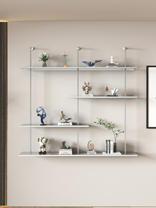 Modern Minimalist Wall-mounted Aluminum <b>Display</b> Cabinet Detachable Italian-style Wine Rack-Customizable 15kg Fujian China - Product Image 4