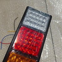Ensemble de feux arrière LED 140-2, 12V/24V universel, étanche, pour camion, remorque, feux de freinage, clignotants, feux de recul