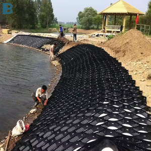 HDPE Honeycomb Geo gitter Stützmauer im Freien Perforierte Textur Geocell Verstärkung Kunststoff Geo gitter für Auffahrt Kies PP - Product Image 4