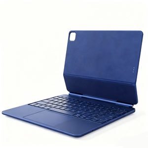 Nuevo Conector Inteligente de 3 Pines Pogo, Teclado Mágico con Panel Táctil Retroiluminado de <span class=keywords><strong>7</strong></span> Colores para <span class=keywords><strong>iPad</strong></span> Pro 12.<span class=keywords><strong>9</strong></span> 13 M4 M5 <span class=keywords><strong>iPad</strong></span> Air <span class=keywords><strong>6</strong></span> <span class=keywords><strong>7</strong></span> 13 Pulgadas M3 - Product Image 1
