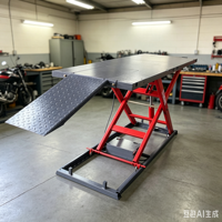 Table élévatrice pour moto électrique 700 kg AUTENF, élévateur à ciseaux pour moto avec télécommande pour atelier