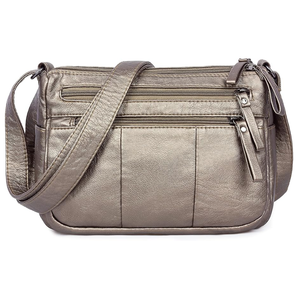 Sac bandoulière vert en PU avec fermeture éclair, style élégant, toutes saisons, mini sac pour femme, mode, rivets, résistant à l'eau - Product Image 6