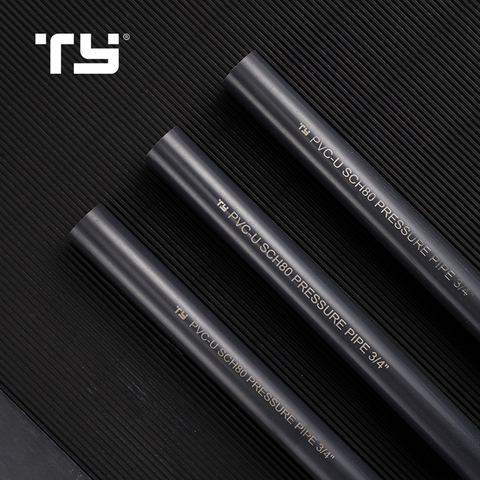 ASTM Standard SCH 80 Water Supply Black Color Plastic PVC Rubber Pipe