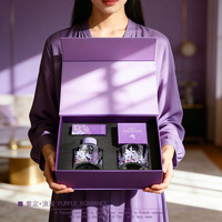 Ensemble cadeau de diffuseur en pierre de cristal violet en gros, ornement aromatique sans flamme pour chambre à coucher, cadeau de Saint-Valentin et d'anniversaire