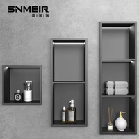 Niche Murale de Salle de Bain en Acier Inoxydable 304 sur Mesure avec LED