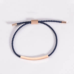 Bracciale in Corda Fatto a Mano Dell'Amicizia Personalizzato con Gioielli Ispirazione All'Ingrosso, Braccialetti per Coppie con Incisione Personalizzata - Product Image 4