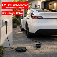 Adaptateur de chargeur EV sans mise à la terre pour appartements et maisons locatives, solution de mise à la terre pour véhicules électriques 16A 3.6kW