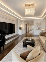 Solution tout-en-un pour la décoration de villas modernes de luxe, rendu architectural 3D, service de design d'intérieur