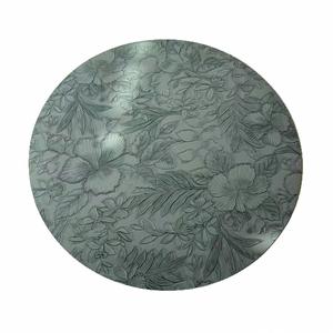 Set de table circulaire double face en cuir imperméable et antidérapant, résistant à l'huile, pour hôtel et maison, isolant thermiquement - Product Image 1