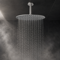 Ensemble de mitigeur de douche encastré 3 fonctions en acier inoxydable 316L, résistant à la corrosion, avec robinet de douche pluie et robinet de baignoire cascade