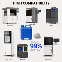Resina de Impresión 3D SLA Amarilla de 10 KG del Fabricante Original, Excelente Resolución de Superficie para Prototipos de Figuras y Juguetes Personalizados