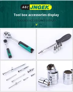 <span class=keywords><strong>94PC</strong></span> Tay Hoạt Động Chrome Vanadium Thép Tự Động Sửa Chữa Công Cụ Thiết Lập Nhiệm Vụ Nặng Nề Ratchet Cờ Lê Và Ổ Cắm Thiết Lập Với Trường Hợp Khó Khăn - Product Image 4