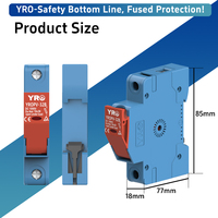 YRO Porte-fusible électrique DC haute capacité Rail Din Base de fusible solaire 32A avec éléments de matériaux d'isolation 1000V certifiés CE
