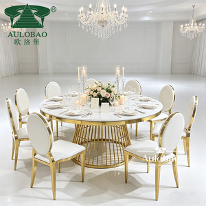 Wholesale Wedding <b>Table</b> and Chairs Stainless Steel Restaurant Dining <b>Table</b> - Product Image 4