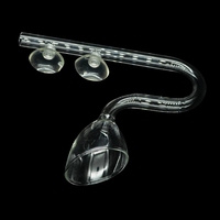Filtre externe pour aquarium Lily Pipe, accessoires pour aquarium, écrémeur de surface en verre, entrée et sortie d'eau, 13 mm 17 mm