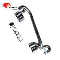 Système d'échappement Catback en acier inoxydable pour BMW E60 520i 523i 525i 528i 530i, style pare-chocs M5, avec doubles embouts de silencieux