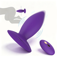 Plug anal vibrant en silicone premium avec télécommande sans fil et base à ventouse, jouets sexuels pour couples