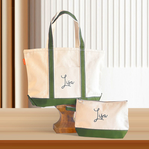 Thời Trang Vệ Sinh Cá Nhân Du Lịch Trang Điểm Mỹ Phẩm Túi Vải Tote Mua Sắm Túi Bền Cuối Tuần Du Lịch Sọc Bãi Biển Túi Vải - Product Image 2