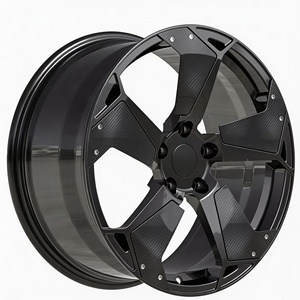 Rines de Aleación de Aluminio y Fibra de Carbono Forjados de Cinco Radios 19x8.5J 5x120.65 Nuevos para <span class=keywords><strong>Corvette</strong></span> (ET 40mm/25mm) - Product Image 4