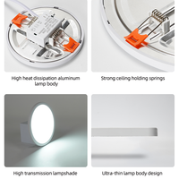 MELINZ Produit de haute qualité moulage sous pression en aluminium rond carré gain de place 6 8 15 20 W Led Panel Light