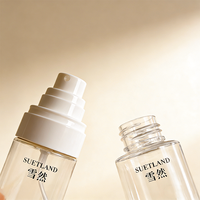 Flacon pulvérisateur en plastique OEM bleu inversé de 50 ml à fine brume pour cosmétiques et brume visage ZS35