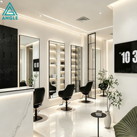Comptoir de Barbier Moderne Personnalisé en Gros pour Salon de Coiffure, Mobilier de Luxe pour Vitrine et Showroom