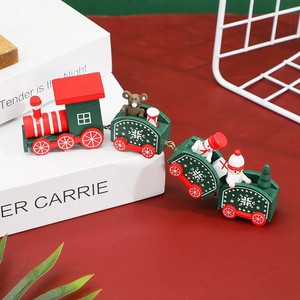 2025 New Wholesale Customized <b>Wooden</b> Little Christmas <b>Train</b> Snowman Little Bear Children's Toy Christmas Decor Christmas Gifts - Product Image 3