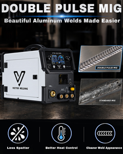 Soldadora MIG sin Gas Multifunción VECTOR 7 en 1, Cortadora de Plasma TIG MMA, Máquina de Soldadura de Doble Pulso CTM250PRO - Product Image 3