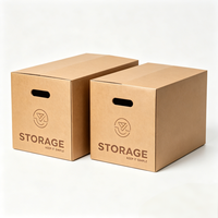 Boîte d'expédition en carton ondulé robuste avec logo personnalisé, grand carton de déménagement, boîte de rangement pour fruits, légumes, agriculture