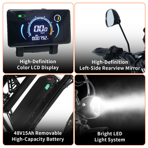 Livraison gratuite V8 X90 MAX Vélo électrique de montagne E-dirt Ebike Tout-terrain Électrique VOMO X90 Ebike Entrepôt européen - Product Image 4