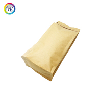 Sacs d'emballage pour café en papier kraft personnalisés avec fermeture éclair au fond et valves d'air, résistants aux odeurs