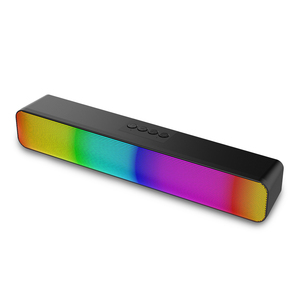 Barre de son LED RGB sans fil 10W pour bureau, avec subwoofer Bluetooth, idéale pour le gaming, les fêtes et l'extérieur, pour home cinéma - Product Image 3