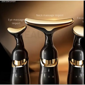 Masseur facial intelligent 3-en-1 - Conception de tête de massage remplaçable pour activer en profondeur la peau du visage et du cou et réduire les rides - Product Image 3