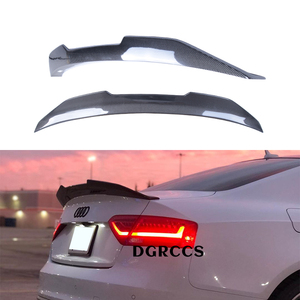 DGRCCS A5 B8 B8.5 4Door Sportback 8TA PSM Style Carbon Fiber Polished Rear Spoiler Trunk Wing 2009-2017 - Product Image 1