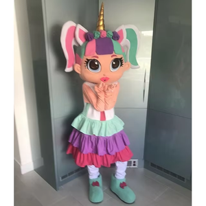 Funtoys Delux Diva DOLL UNICORN Girl Mascot Fancy Dress Suit Cartoon Party Cosplay Halloween Traje <span class=keywords><strong>para</strong></span> adultos - Product Image 5