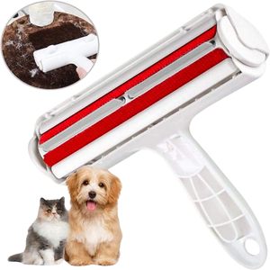 Wholesale <b>Pet</b> Hair Cleaning Two-way Reusable Simple Luxury Dog Hair Remover Roller Sticker Plastic <b>Brush</b> Certified - Product Image 4