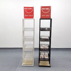 Prateleira de Armazenamento de Snacks em Metal Ecológico Moderno Personalizada de Dupla Face, 5 Camadas, Pintura a Ferro, 300mm - Product Image 4