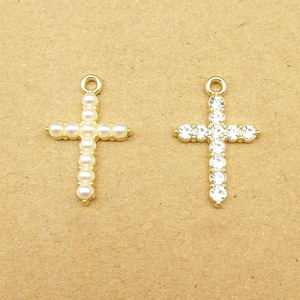 Pendentif religieux perle croix breloque souvenir épingle breloques pour <span class=keywords><strong>poussette</strong></span> fabrication d'épingles - Product Image 2