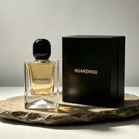 Hochwertige 100ml Klare Glas-Parfümflasche mit Individueller Heißprägung und Siebdruck und Geschenkboxen