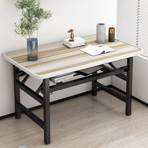Tavolo <span class=keywords><strong>da</strong></span> Pranzo Rettangolare Pieghevole, Scrivania Angolare Moderna e Lussuosa per <span class=keywords><strong>Casa</strong></span> e Ufficio, Ideale per Conferenze, Computer e Studio - Product Image 2