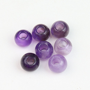 Perles de pierres précieuses à grand trou en quartz rose, jaspe <span class=keywords><strong>rouge</strong></span> et <span class=keywords><strong>agate</strong></span>, 10mm, 12mm, 14mm, 16mm, pour la création de bijoux - Product Image 4