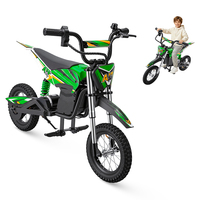 Nouvelle moto électrique pour enfants IScooter A12 rouge et bleue, mini moto tout-terrain pour enfants avec suspension à ressorts